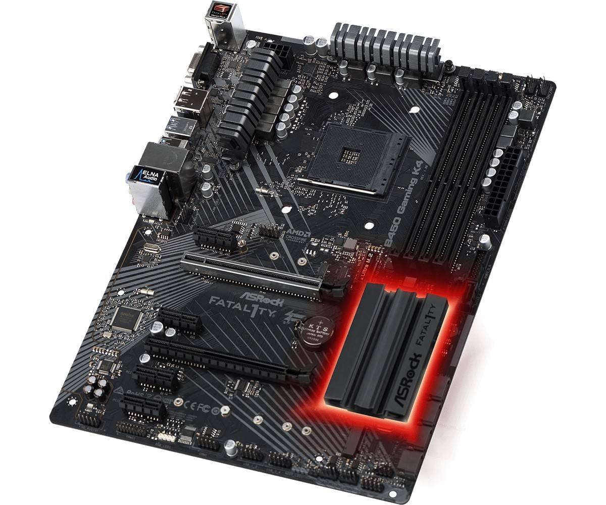 Płyta główna ASRock Fatal1ty B450 Gaming K4 AM4 4DDR4 HDMI/DP ATX